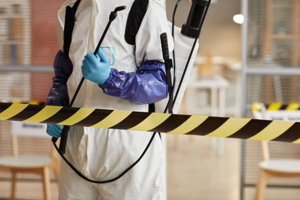 Professional Biohazard technician working in Marion, MA
